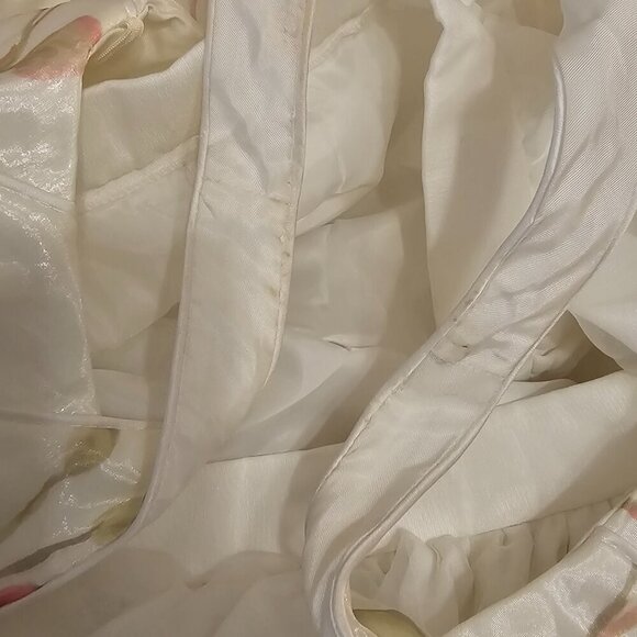 2pc Floral Wedding Dress Size 10 - Picture 8 of 9